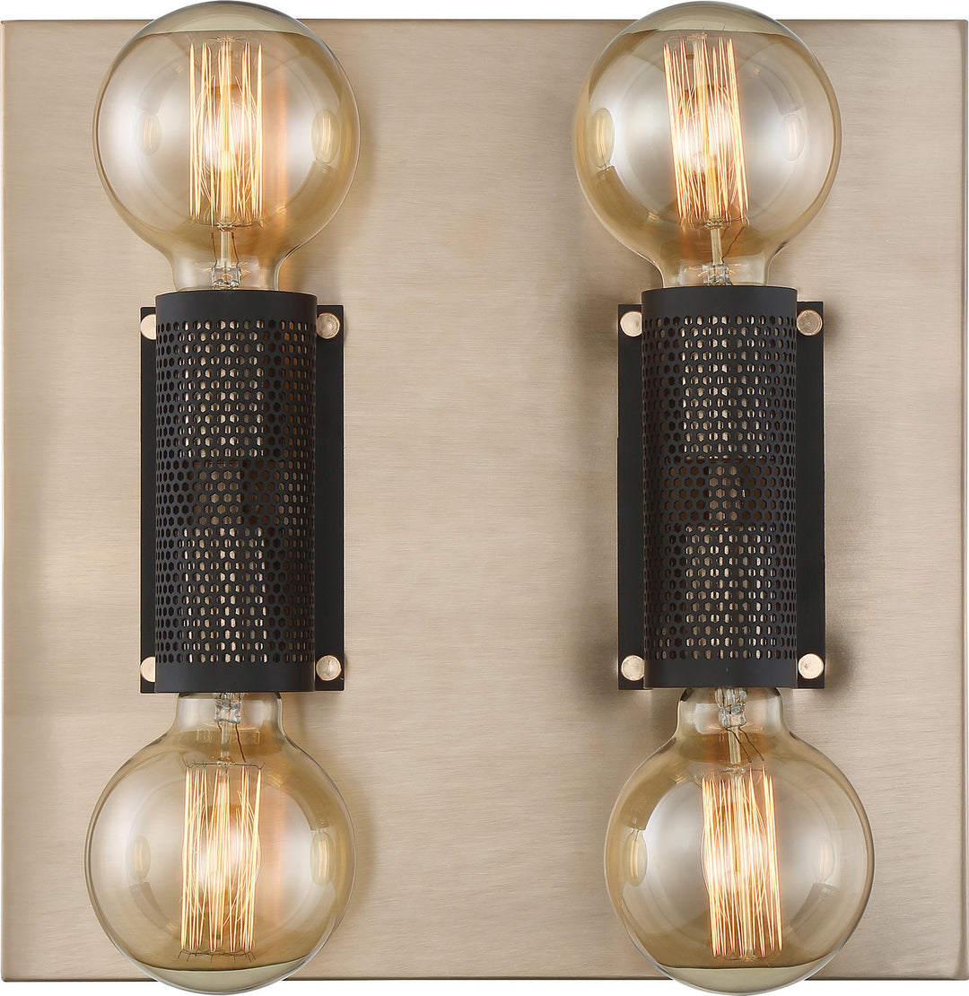 Nuvo Passage 60-6663 Ceiling Light - Copper Brushed Brass / Black
