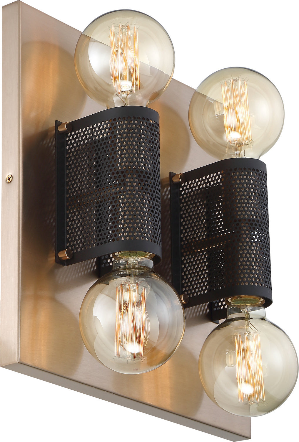 Nuvo Passage 60-6663 Ceiling Light - Copper Brushed Brass / Black