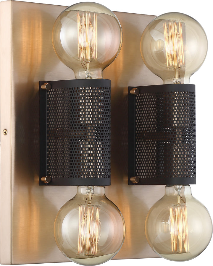 Nuvo Passage 60-6663 Ceiling Light - Copper Brushed Brass / Black