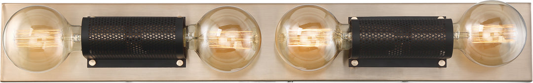 Nuvo Passage 60-6664 Bath Vanity Light 30 in. wide - Copper Brushed Brass / Black