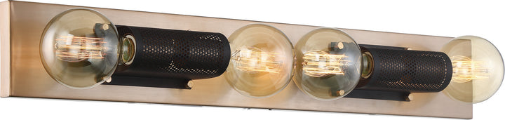 Nuvo Passage 60-6664 Bath Vanity Light 30 in. wide - Copper Brushed Brass / Black