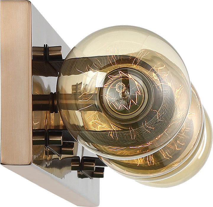 Nuvo Passage 60-6664 Bath Vanity Light 30 in. wide - Copper Brushed Brass / Black