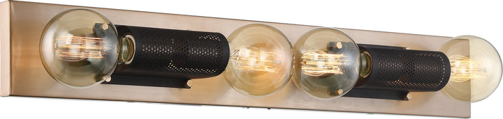 Nuvo Passage 60-6664 Bath Vanity Light 30 in. wide - Copper Brushed Brass / Black