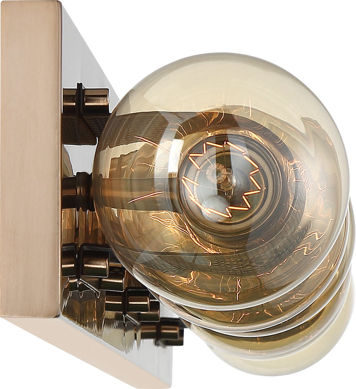 Nuvo Passage 60-6665 Bath Vanity Light 45 in. wide - Copper Brushed Brass / Black
