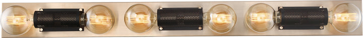 Nuvo Passage 60-6665 Bath Vanity Light 45 in. wide - Copper Brushed Brass / Black
