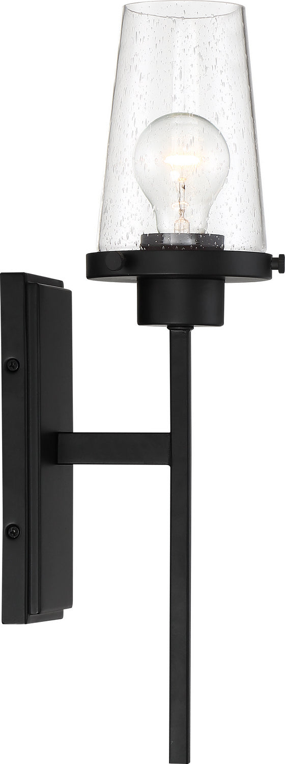 Nuvo Rector 60-6679 Wall Light - Aged Bronze / Clear Seeded
