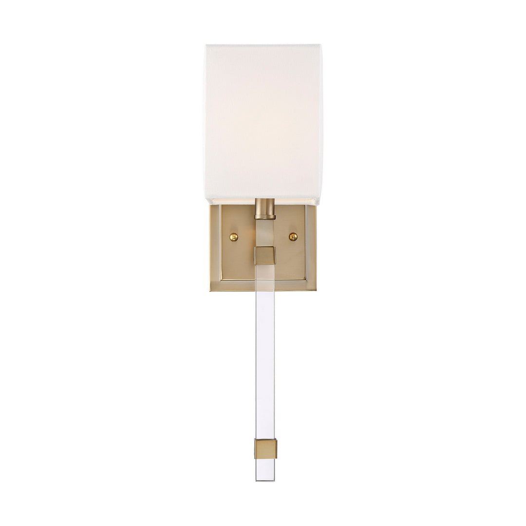 Nuvo Thompson 60-6681 Wall Light - Burnished Brass / White