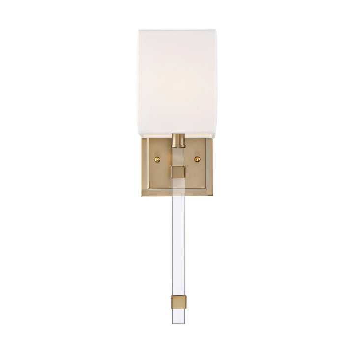 Nuvo Thompson 60-6681 Wall Light - Burnished Brass / White