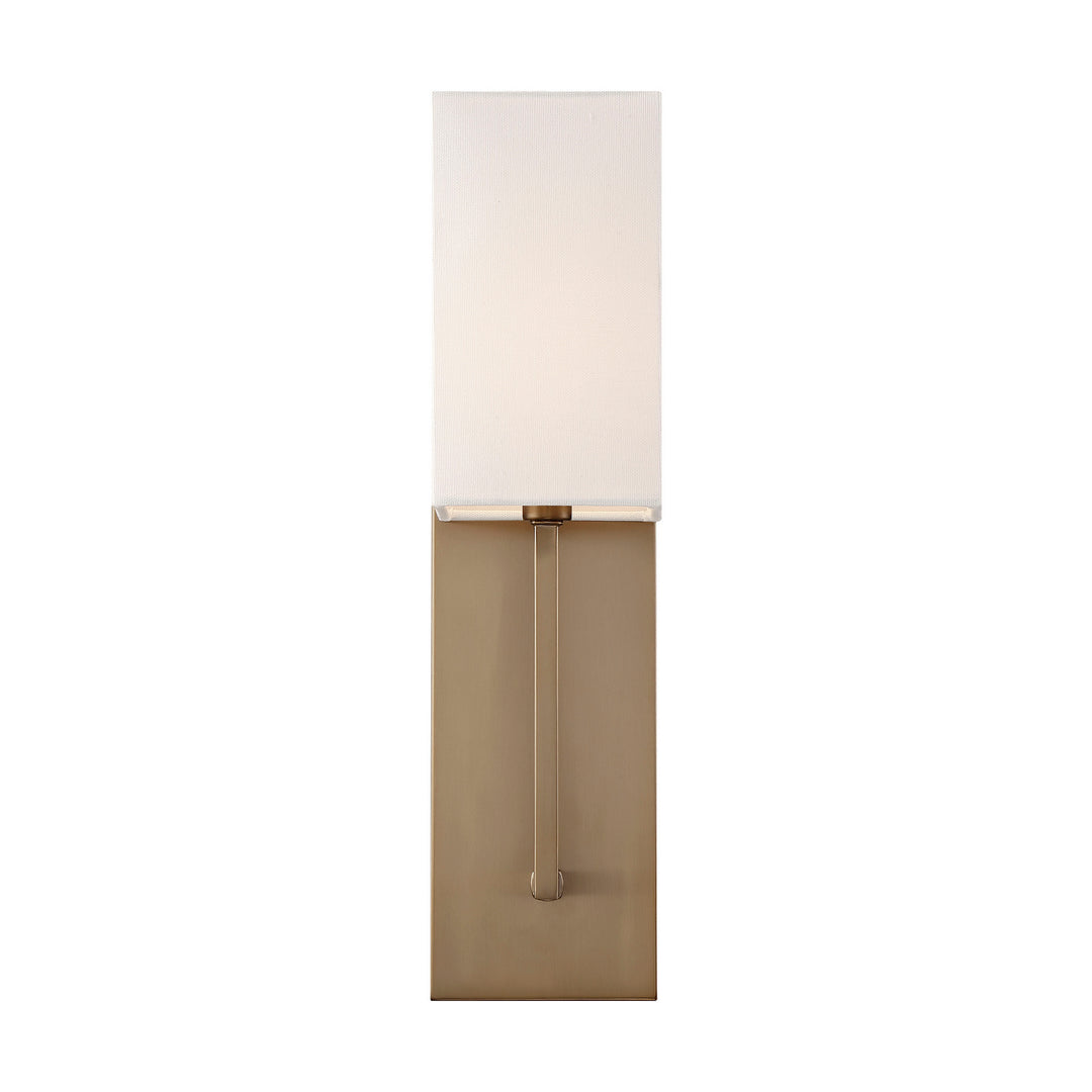 Nuvo Vesey 60-6692 Wall Light - Burnished Brass / White