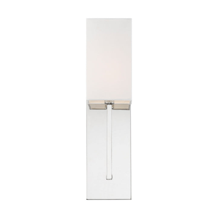 Nuvo Vesey 60-6693 Wall Light - Polished Nickel / White Fabric