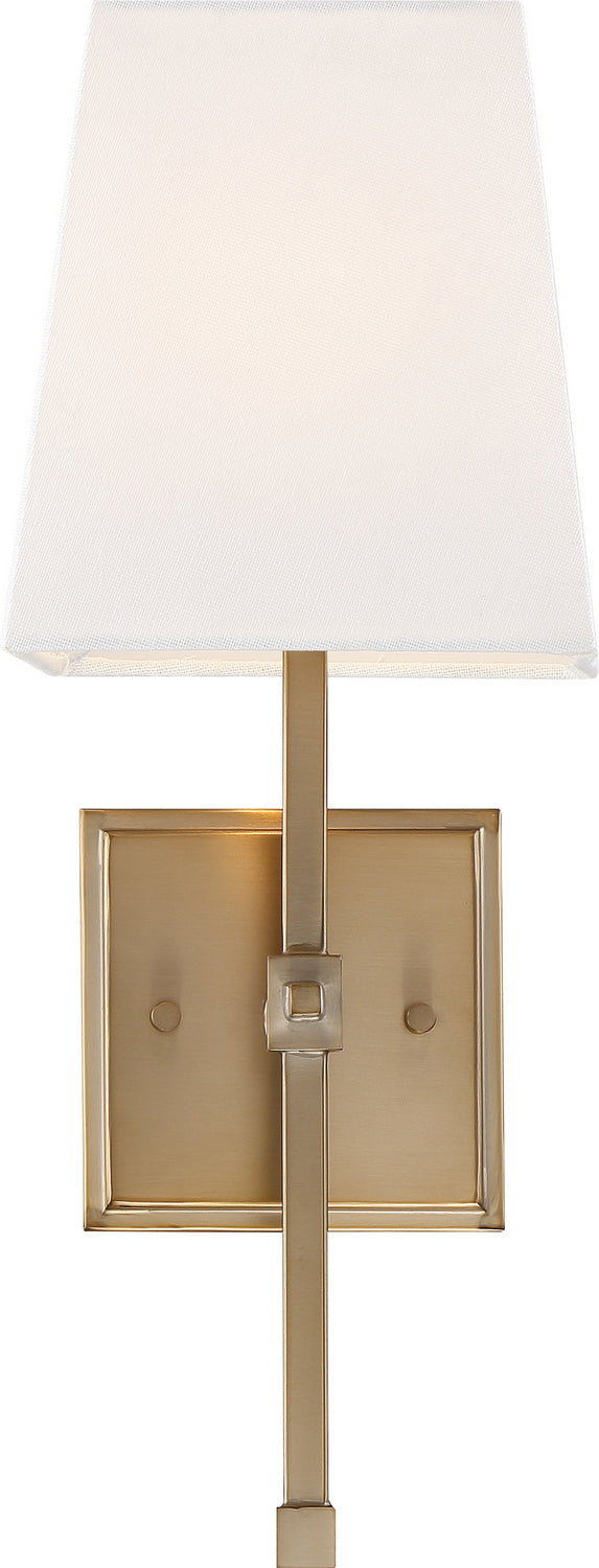 Nuvo Highline 60-6707 Wall Light - Burnished Brass / White