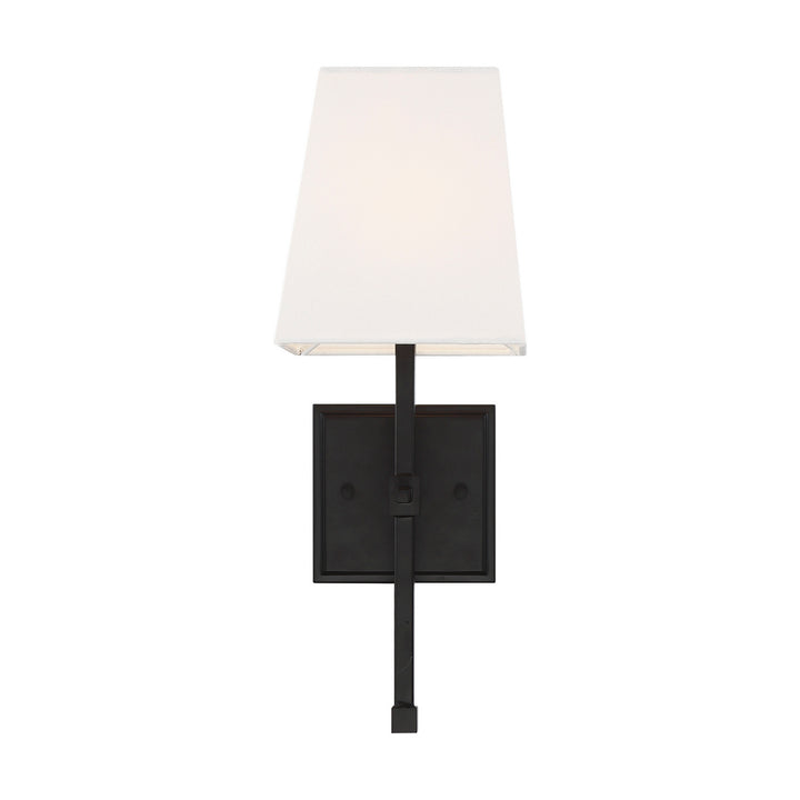 Nuvo Highline 60-6709 Wall Light - Aged Bronze / White Fabric