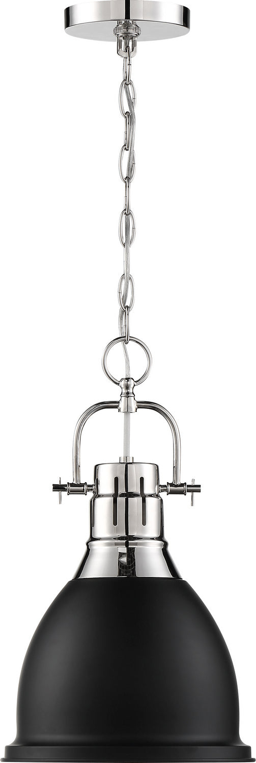 Nuvo Watson 60-6751 Pendant Light - Polished Nickel / Matte Black