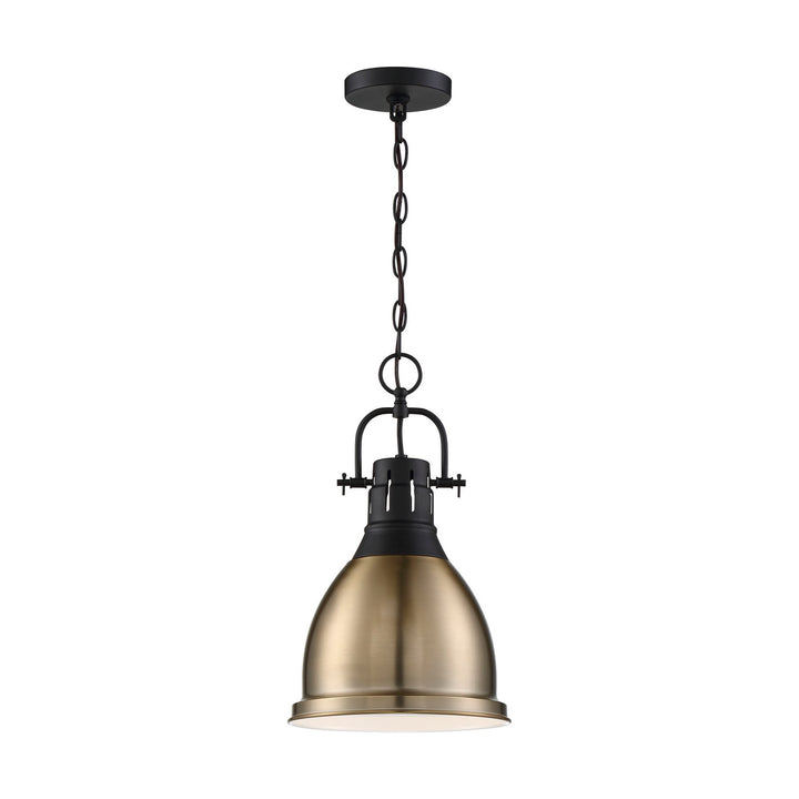 Nuvo Watson 60-6753 Pendant Light - Matte Black / Burnished Brass
