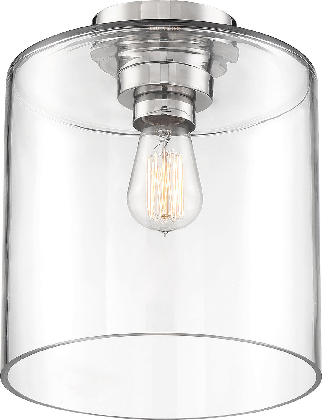 Nuvo Chantecleer 60-6778 Ceiling Light - Polished Nickel / Clear Glass