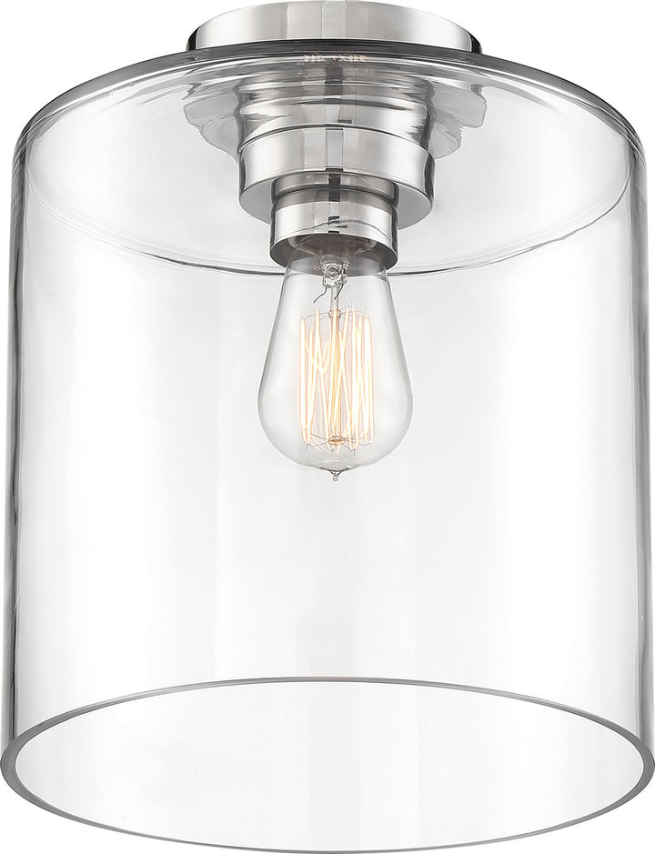 Nuvo Chantecleer 60-6778 Ceiling Light - Polished Nickel / Clear Glass