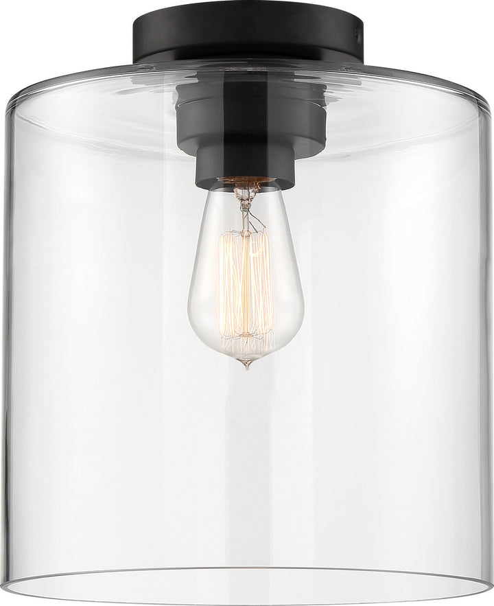 Nuvo Chantecleer 60-6779 Ceiling Light - Matte Black / Clear Glass
