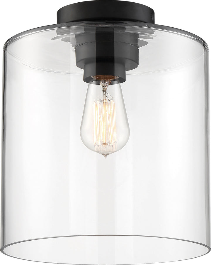 Nuvo Chantecleer 60-6779 Ceiling Light - Matte Black / Clear Glass