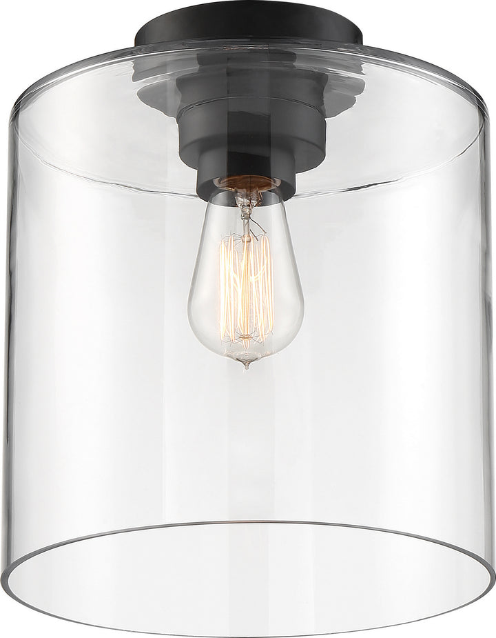 Nuvo Chantecleer 60-6779 Ceiling Light - Matte Black / Clear Glass
