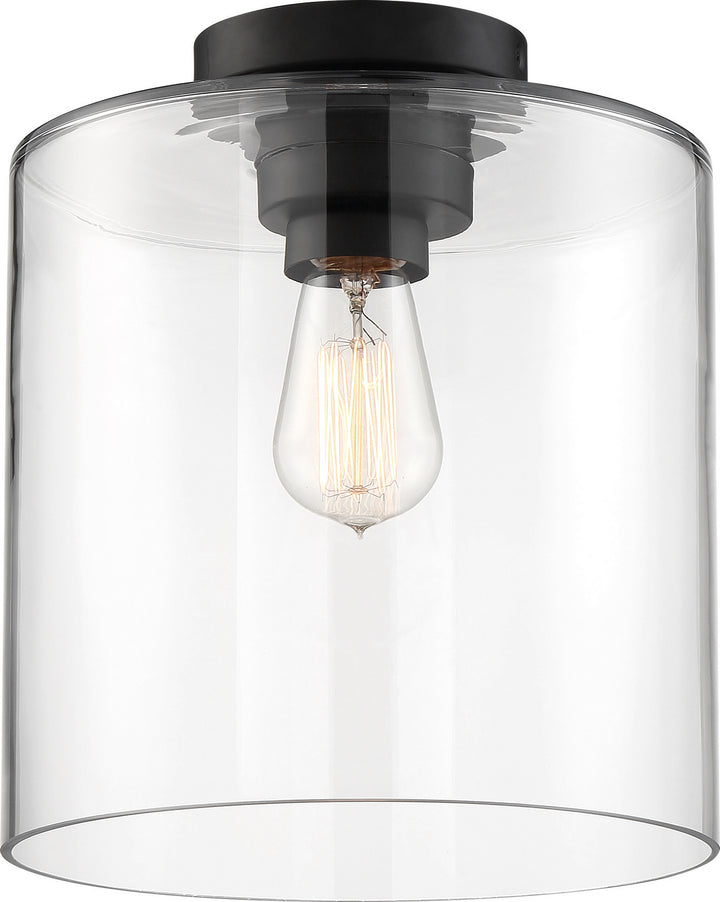 Nuvo Chantecleer 60-6779 Ceiling Light - Matte Black / Clear Glass