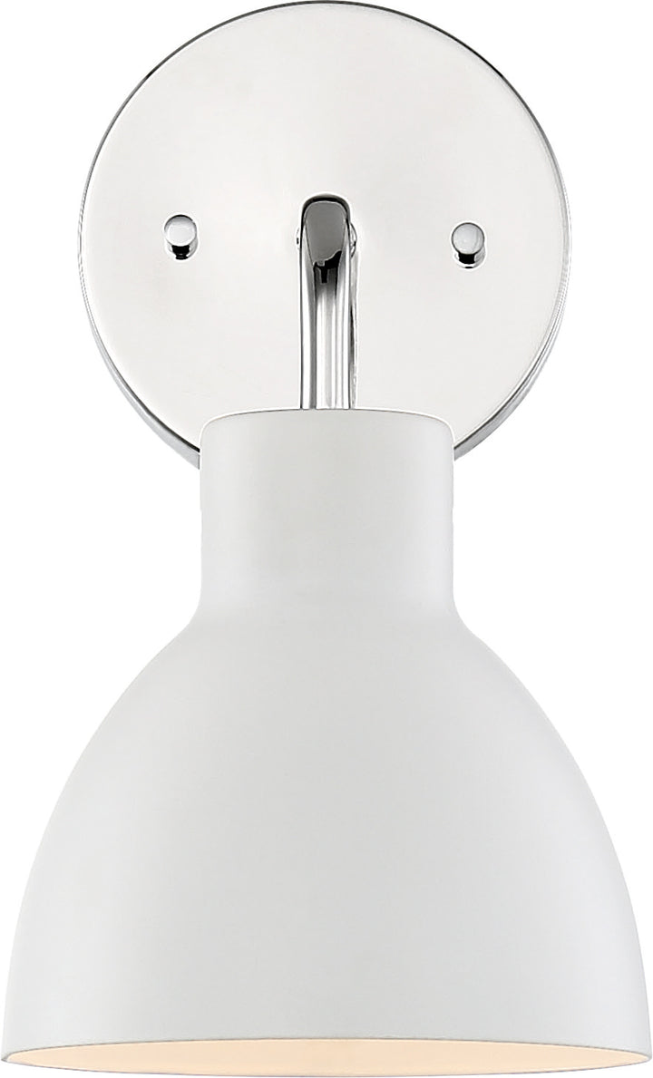 Nuvo Sloan 60-6781 Wall Light - Polished Nickel / White