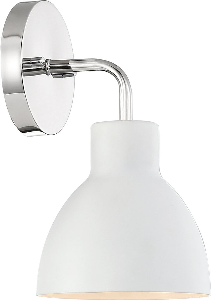 Nuvo Sloan 60-6781 Wall Light - Polished Nickel / White