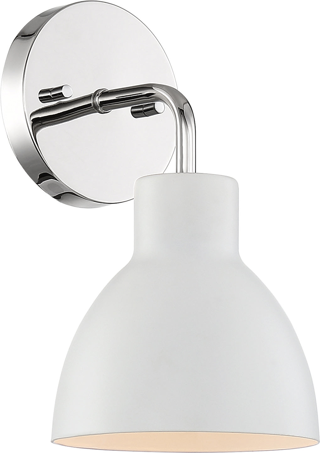 Nuvo Sloan 60-6781 Wall Light - Polished Nickel / White