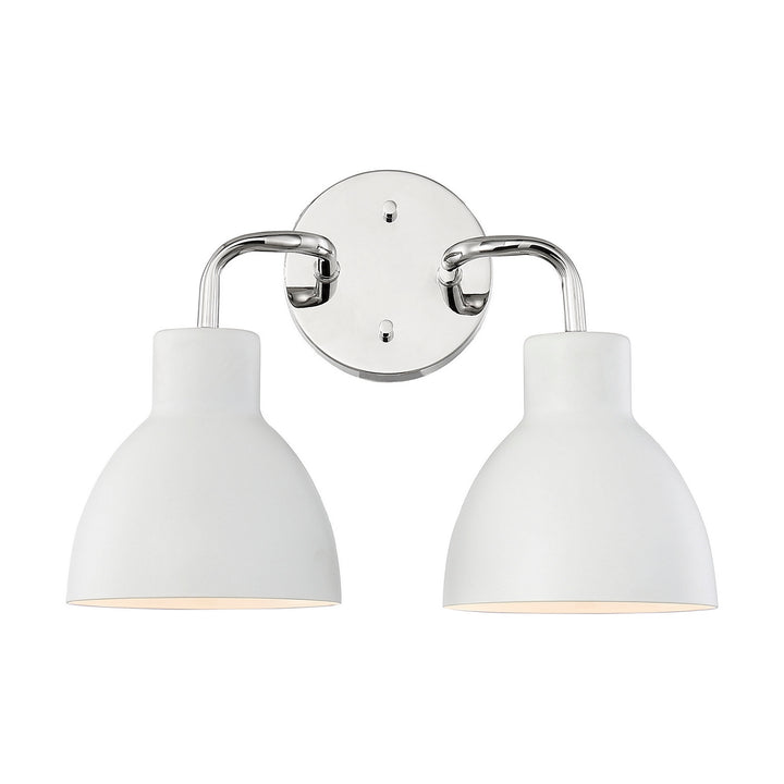 Nuvo Sloan 60-6782 Wall Light - Polished Nickel / White