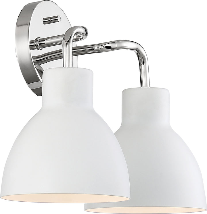 Nuvo Sloan 60-6782 Wall Light - Polished Nickel / White