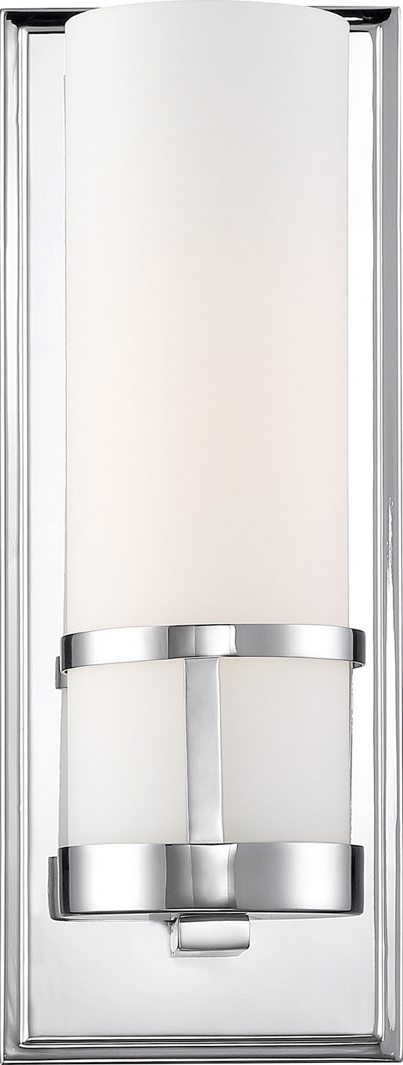 Nuvo Caryle 60-6788 Wall Light - Polished Nickel / Opal Glass