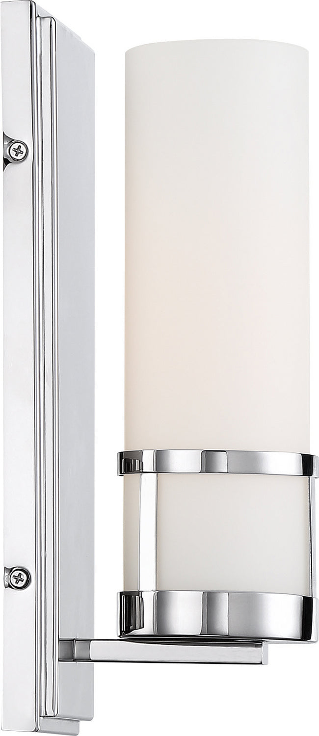 Nuvo Caryle 60-6788 Wall Light - Polished Nickel / Opal Glass