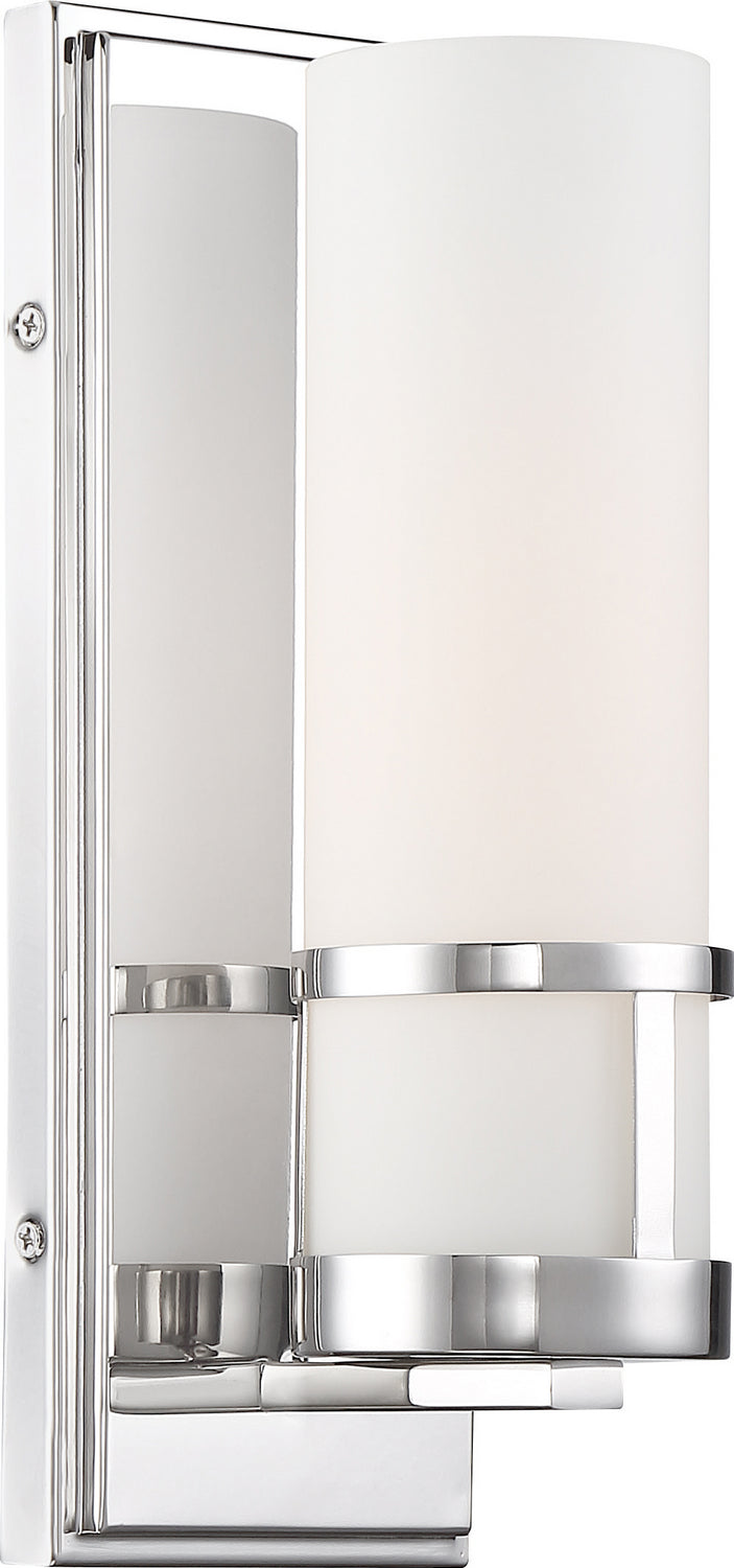 Nuvo Caryle 60-6788 Wall Light - Polished Nickel / Opal Glass