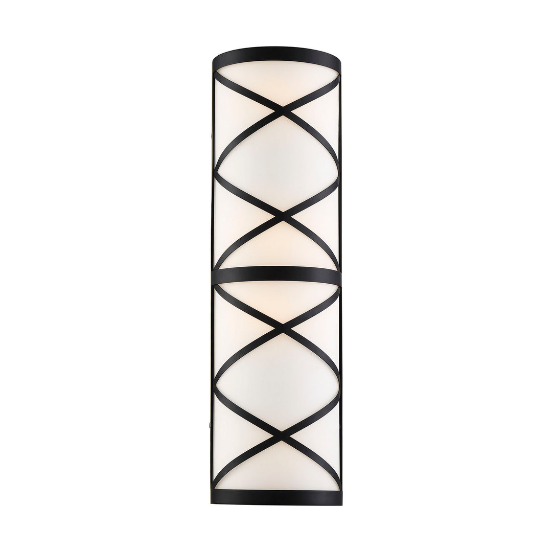 Nuvo Sylph 60-6846 Bath Vanity Light 7 in. wide - Aged Bronze / Satin White Glass