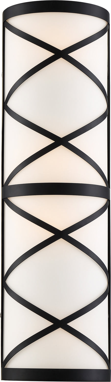 Nuvo Sylph 60-6846 Bath Vanity Light 7 in. wide - Aged Bronze / Satin White Glass