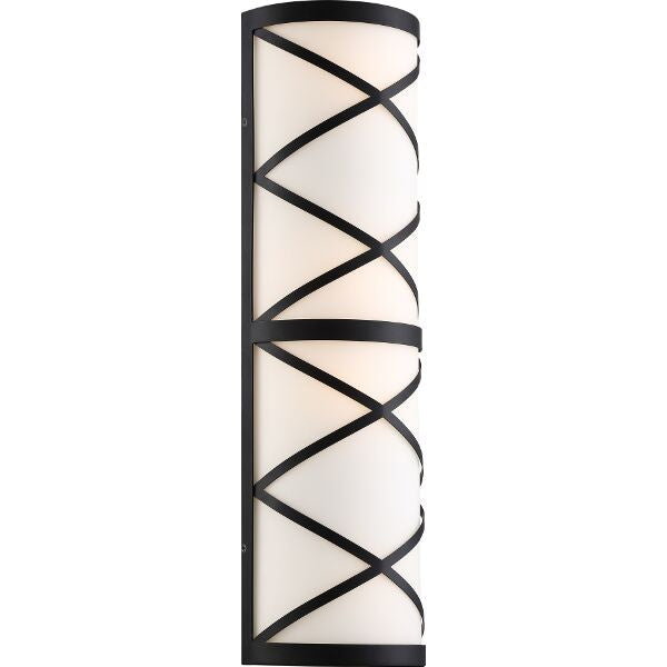 Nuvo Sylph 60-6846 Bath Vanity Light 7 in. wide - Aged Bronze / Satin White Glass