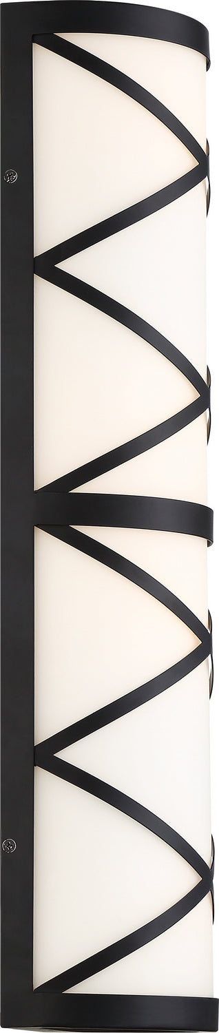 Nuvo Sylph 60-6846 Bath Vanity Light 7 in. wide - Aged Bronze / Satin White Glass