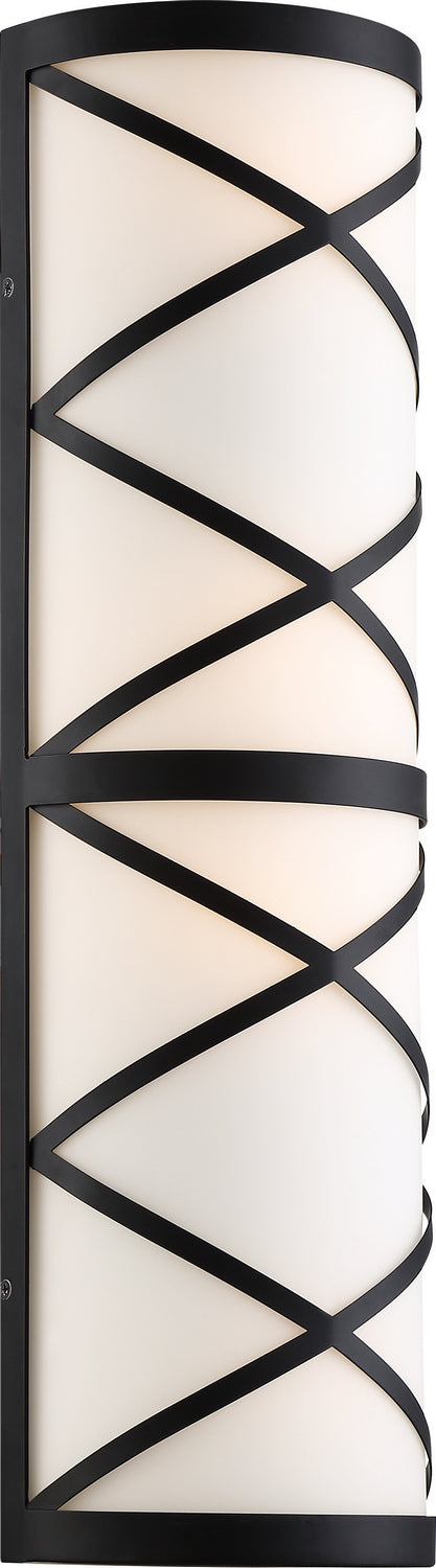 Nuvo Sylph 60-6846 Bath Vanity Light 7 in. wide - Aged Bronze / Satin White Glass