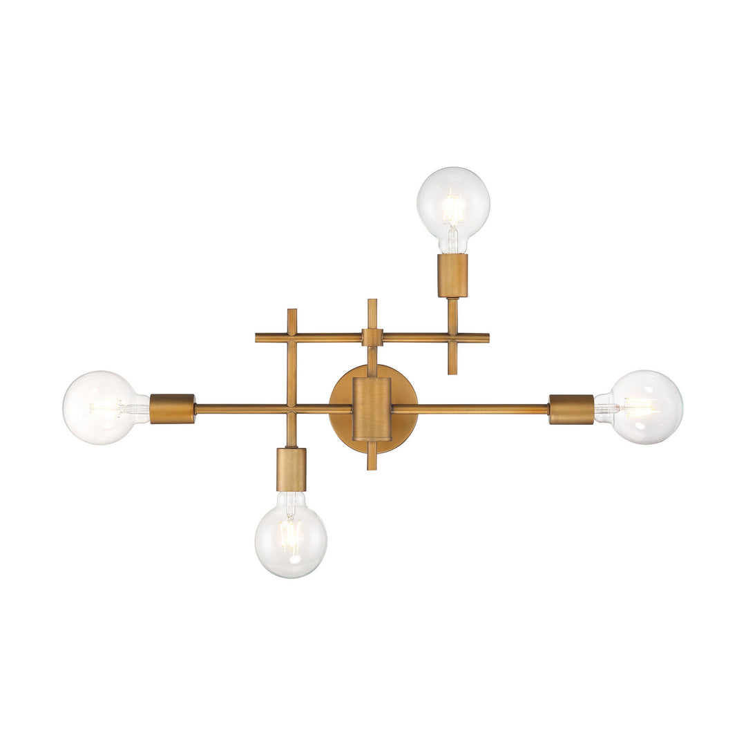 Nuvo Delphi 60-6871 Bath Vanity Light 23 in. wide - Aged Gold