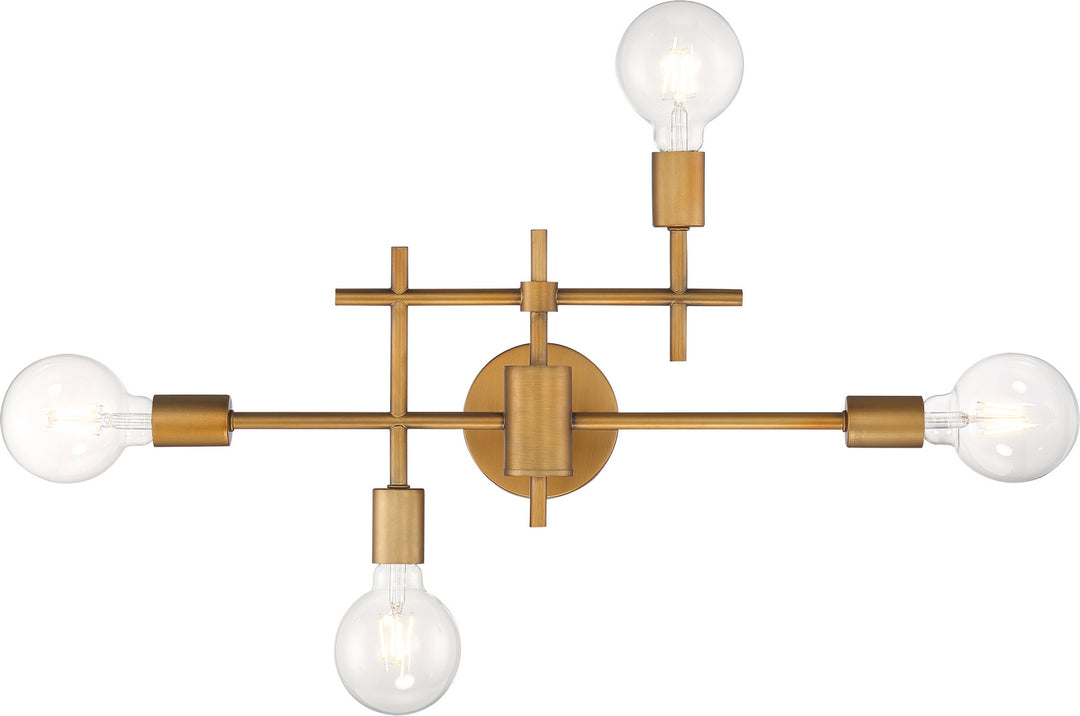 Nuvo Delphi 60-6871 Bath Vanity Light 23 in. wide - Aged Gold
