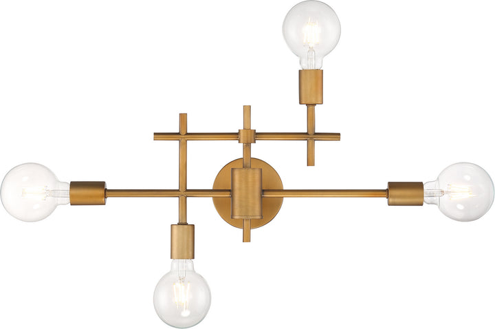 Nuvo Delphi 60-6871 Bath Vanity Light 23 in. wide - Aged Gold