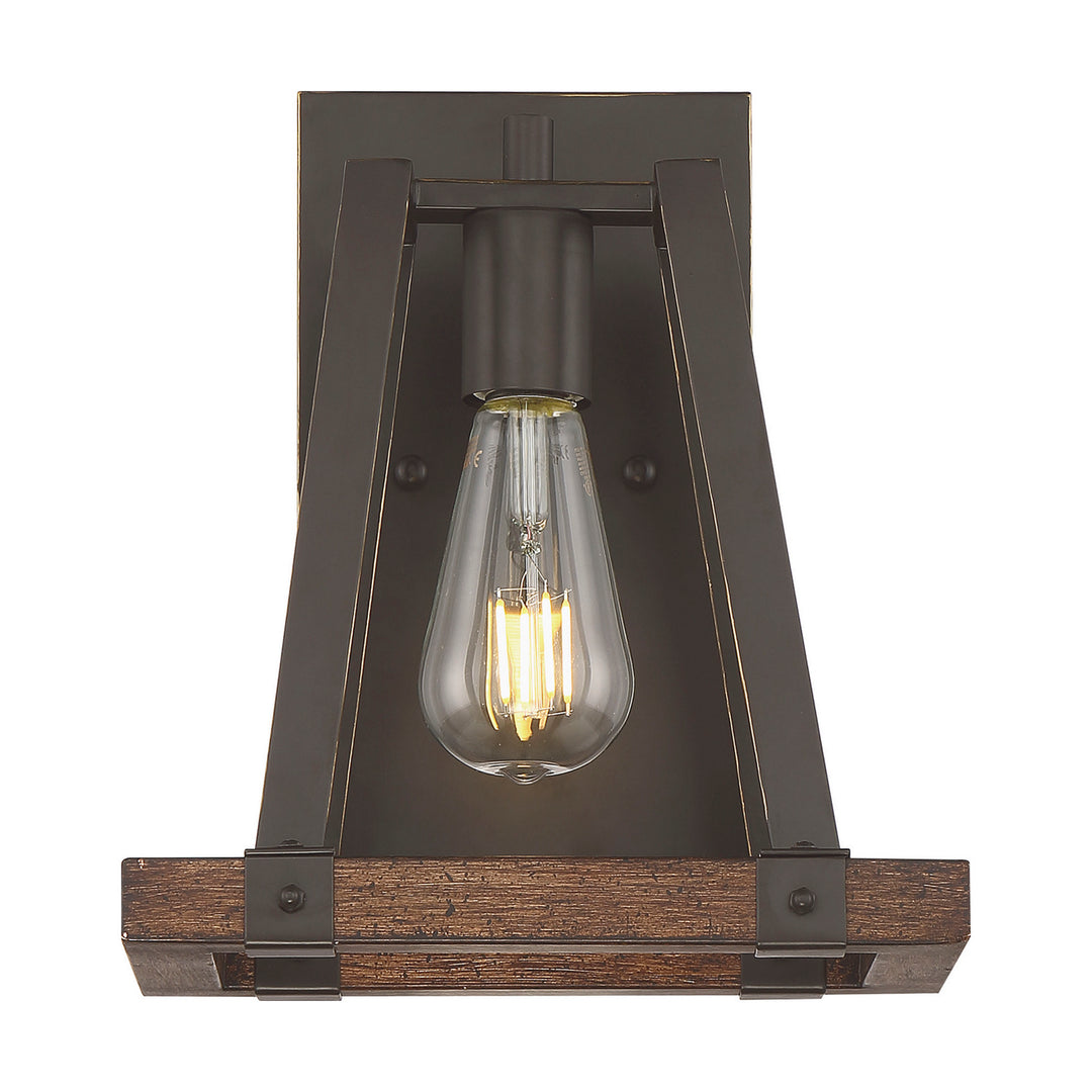 Nuvo Outrigger 60-6891 Wall Light - Mahogany Bronze / Nutmeg Wood