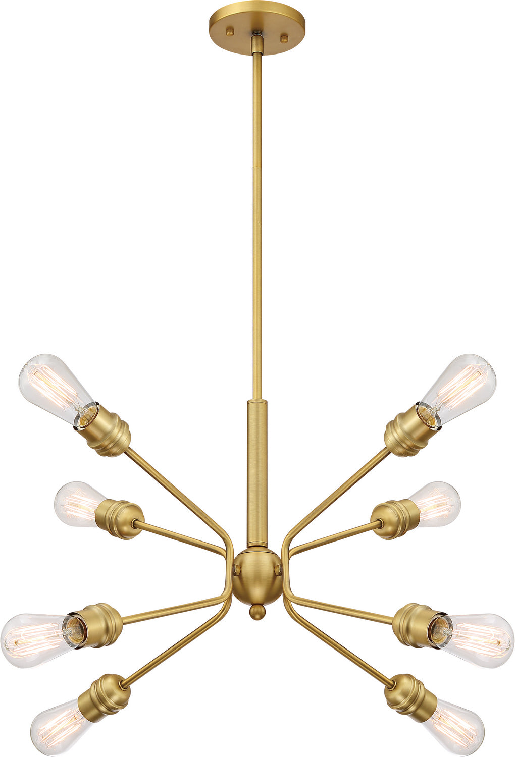 Nuvo Faraday 60-6925 Chandelier Light - Brushed Brass