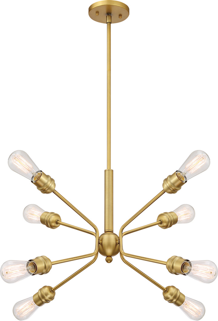 Nuvo Faraday 60-6925 Chandelier Light - Brushed Brass