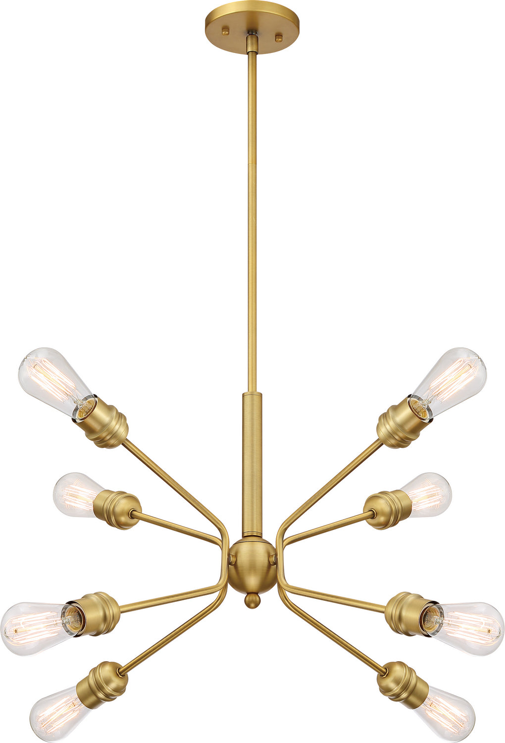 Nuvo Faraday 60-6925 Chandelier Light - Brushed Brass