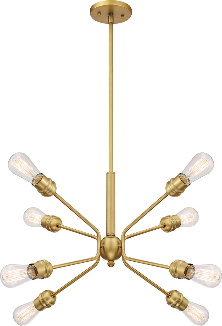 Nuvo Faraday 60-6925 Chandelier Light - Brushed Brass
