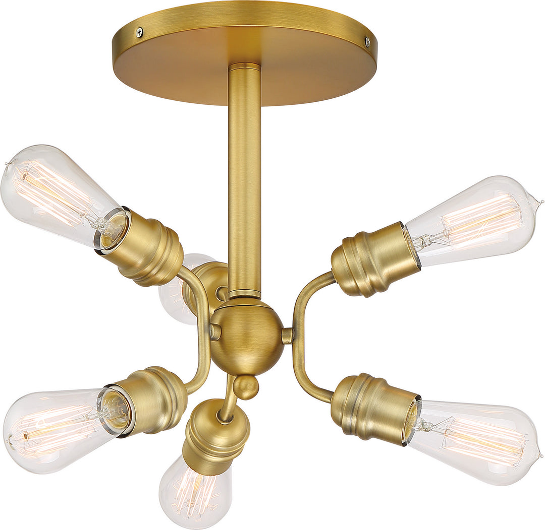 Nuvo Faraday 60-6926 Ceiling Light - Brushed Brass