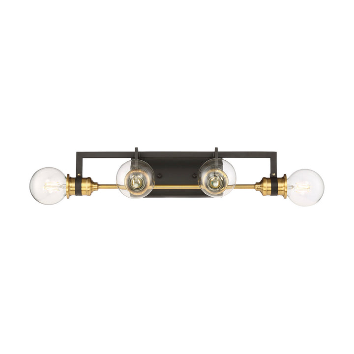 Nuvo Intention 60-6974 Bath Vanity Light 22 in. wide - Warm Brass / Black