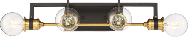 Nuvo Intention 60-6974 Bath Vanity Light 22 in. wide - Warm Brass / Black