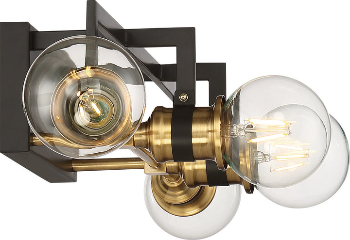 Nuvo Intention 60-6974 Bath Vanity Light 22 in. wide - Warm Brass / Black