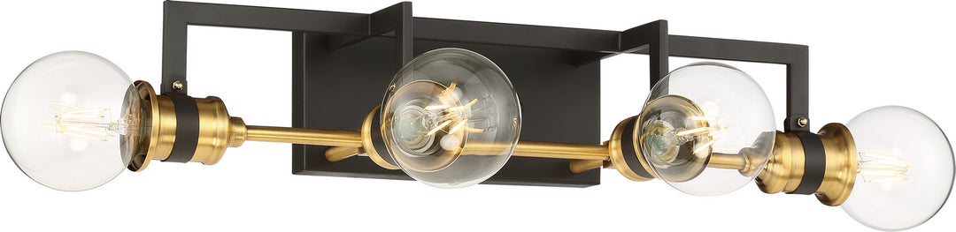 Nuvo Intention 60-6974 Bath Vanity Light 22 in. wide - Warm Brass / Black